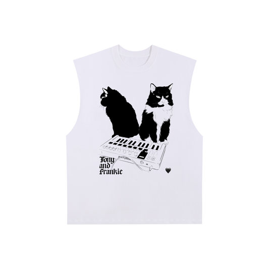 🖤 Raw Edge Cotton Tank Top