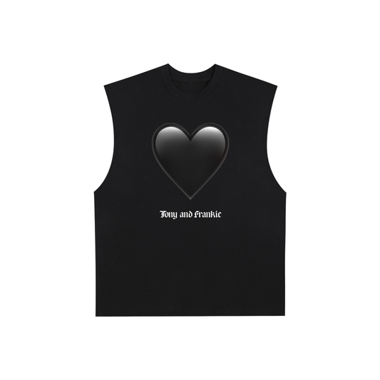 🖤 Raw Edge Cotton Tank Top